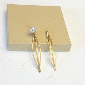 Balacoo 2pcs Hair Pin Hair Clip Barrettes Gold Tone Faux Pearl Metal